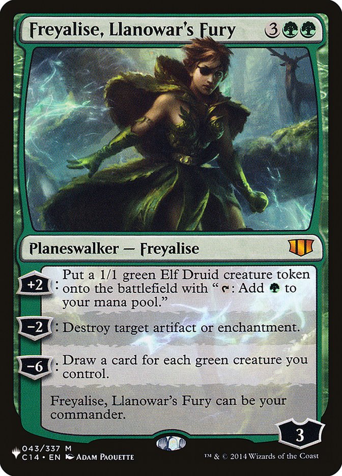 Freyalise, Llanowar's Fury [The List] | Nerdhalla Games