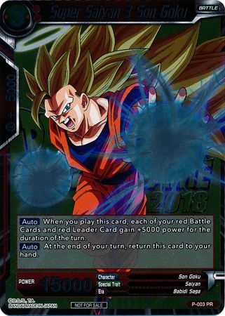 Super Saiyan 3 Son Goku (Metallic Foil) (Event Pack 2018) (P-003) [Promotion Cards] | Nerdhalla Games