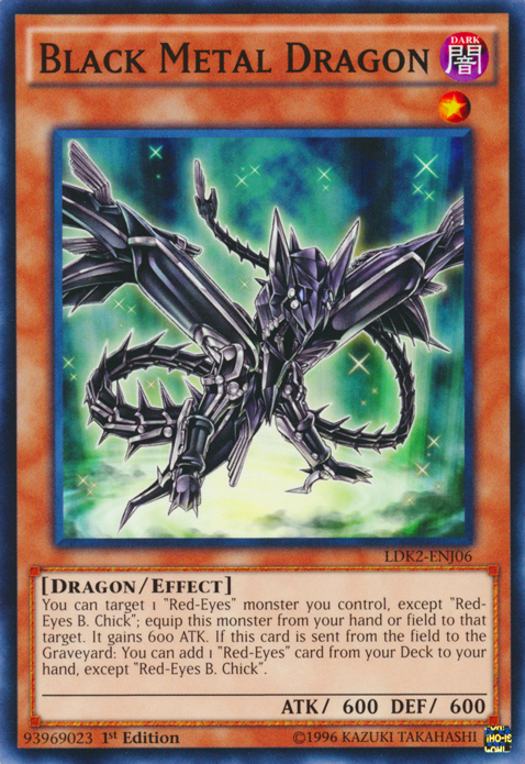 Black Metal Dragon [LDK2-ENJ06] Common | Nerdhalla Games