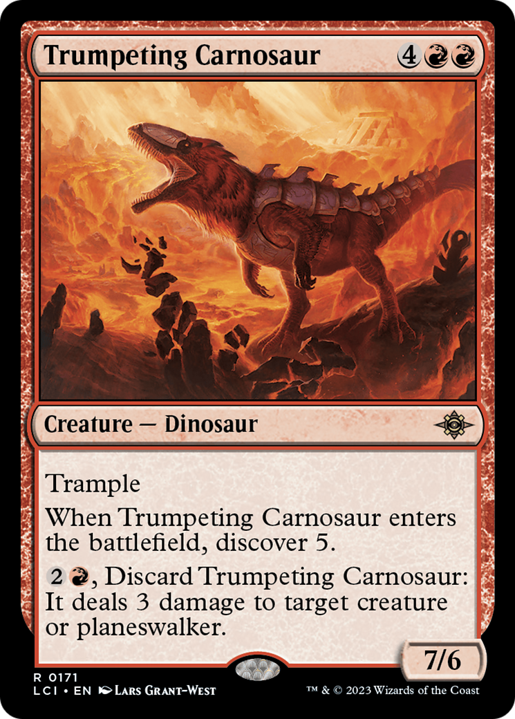 Trumpeting Carnosaur [The Lost Caverns of Ixalan] | Nerdhalla Games