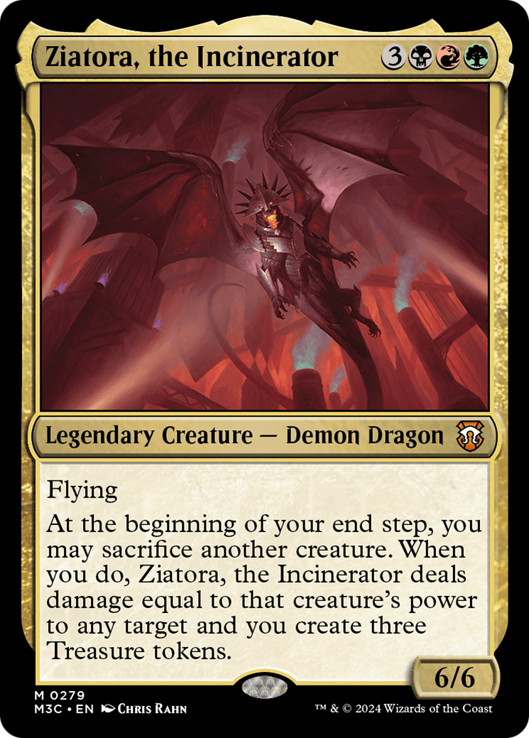 Ziatora, the Incinerator (Ripple Foil) [Modern Horizons 3 Commander] | Nerdhalla Games