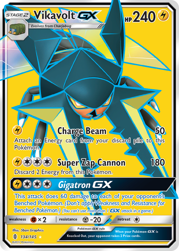 Vikavolt GX (134/145) [Sun & Moon: Guardians Rising] | Nerdhalla Games