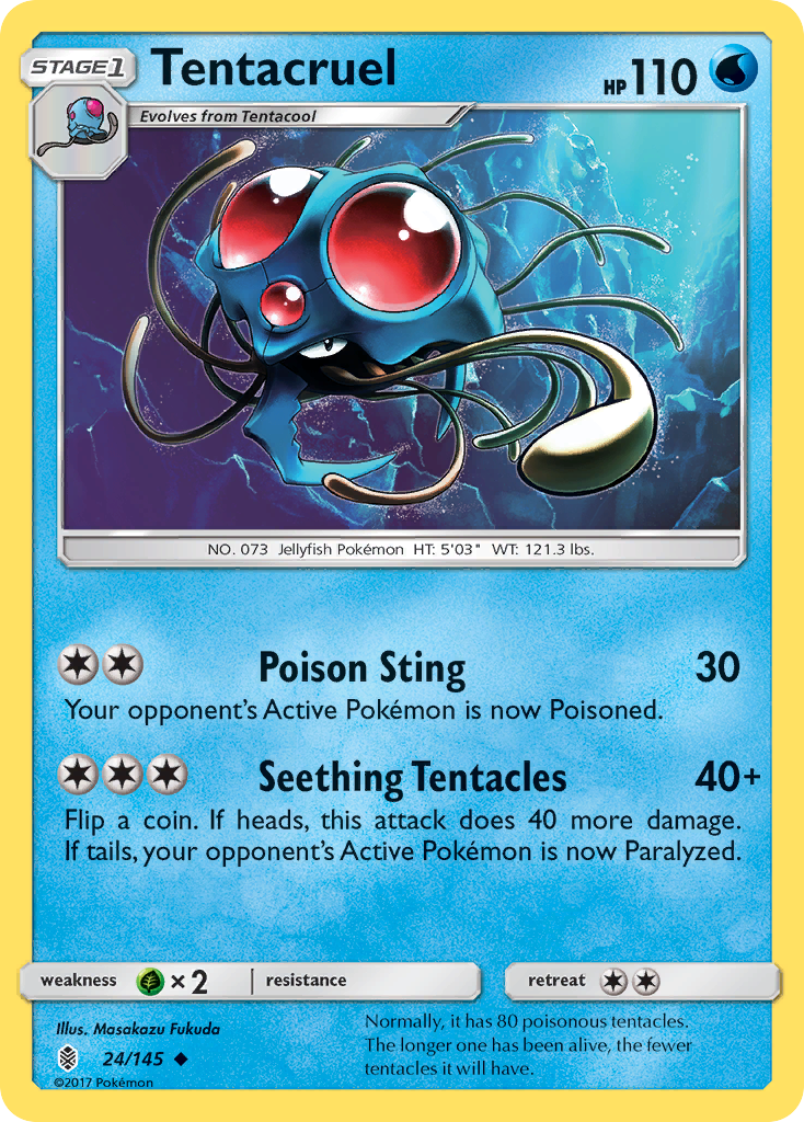 Tentacruel (24/145) [Sun & Moon: Guardians Rising] | Nerdhalla Games