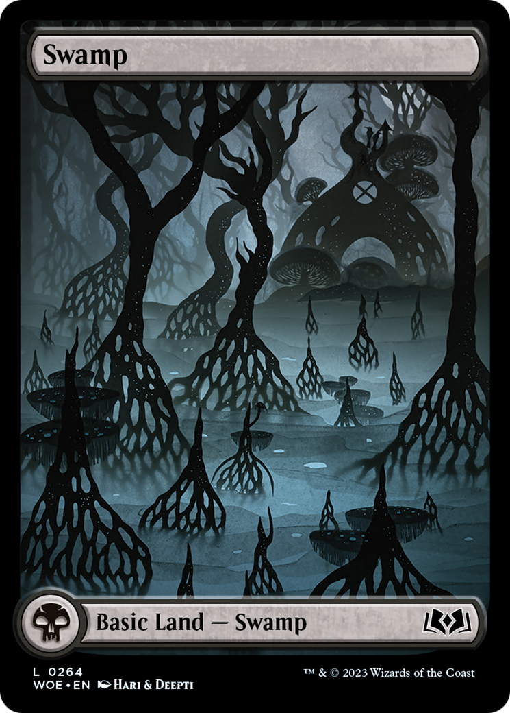 Swamp (264) (Full-Art) [Wilds of Eldraine] | Nerdhalla Games