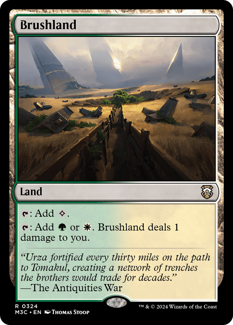 Brushland (Ripple Foil) [Modern Horizons 3 Commander] | Nerdhalla Games