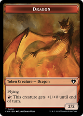 Servo // Dragon (0020) Double-Sided Token [Commander Masters Tokens] | Nerdhalla Games