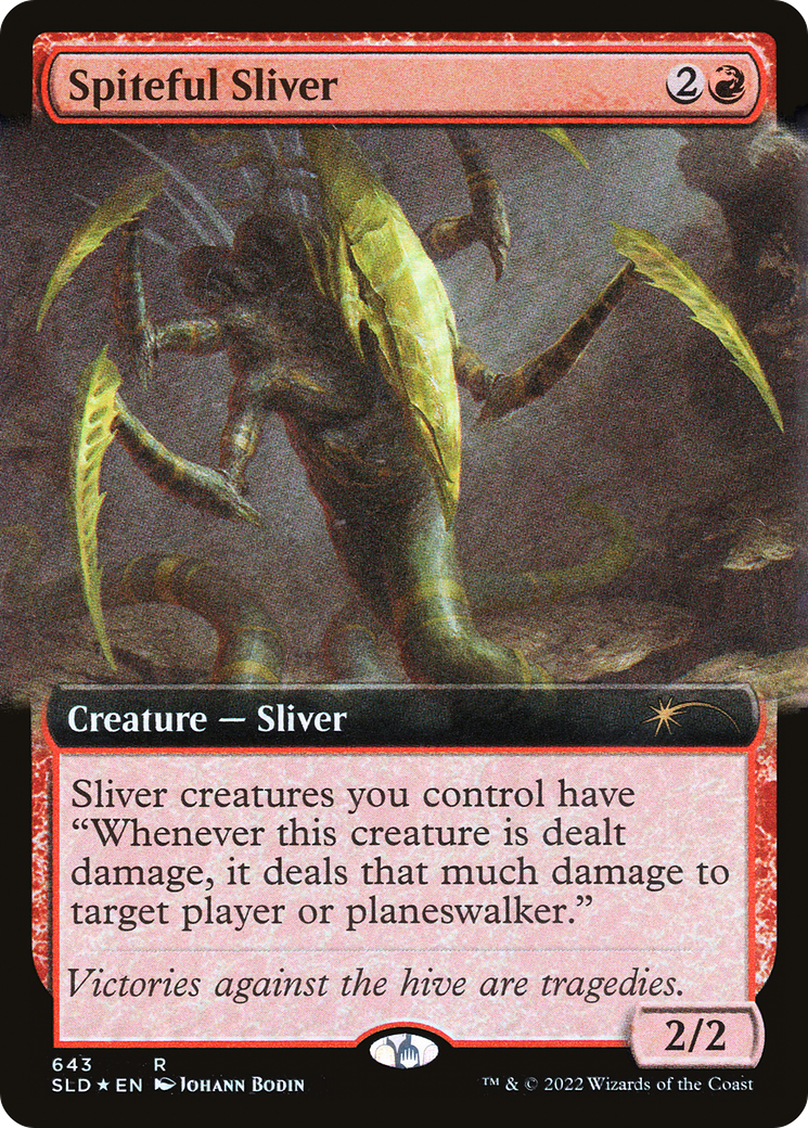 Spiteful Sliver (Extended Art) [Secret Lair Drop Promos] | Nerdhalla Games