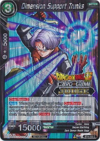 Dimension Support Trunks (BT4-102) [Judge Promotion Cards] | Nerdhalla Games