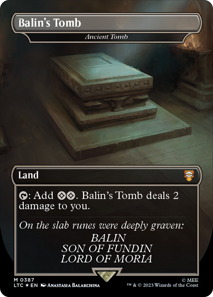 Balin's Tomb - Ancient Tomb (Surge Foil Realms and Relics) [The Lord of the Rings: Tales of Middle-Earth Commander] | Nerdhalla Games