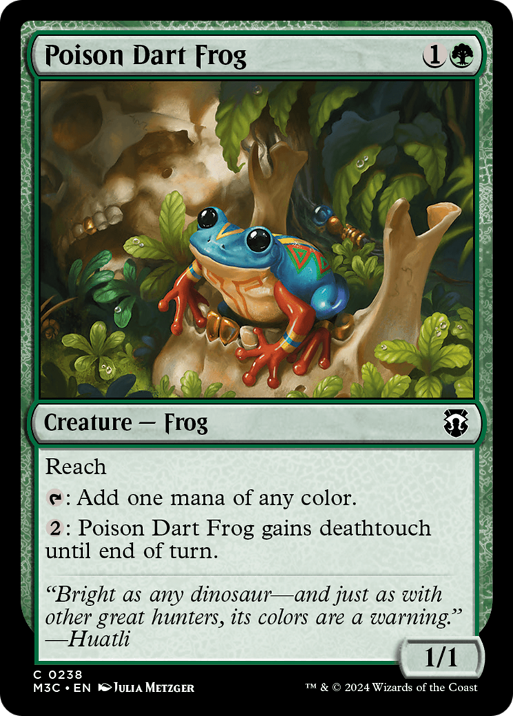 Poison Dart Frog (Ripple Foil) [Modern Horizons 3 Commander] | Nerdhalla Games