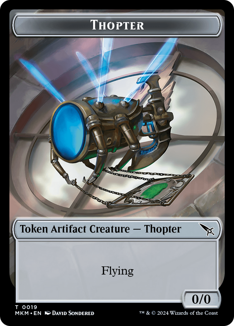 Thopter Token (0019) [Murders at Karlov Manor Tokens] | Nerdhalla Games