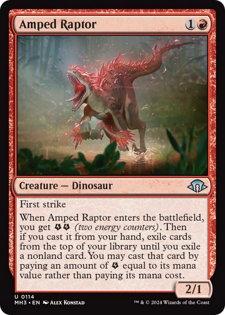 Amped Raptor [Modern Horizons 3] | Nerdhalla Games