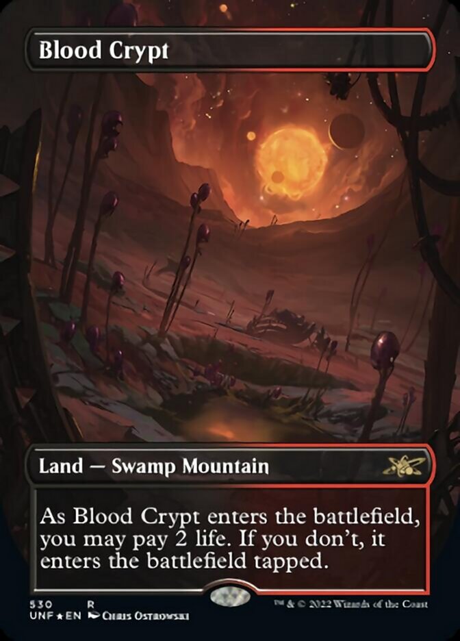 Blood Crypt (Borderless) (Galaxy Foil) [Unfinity] | Nerdhalla Games