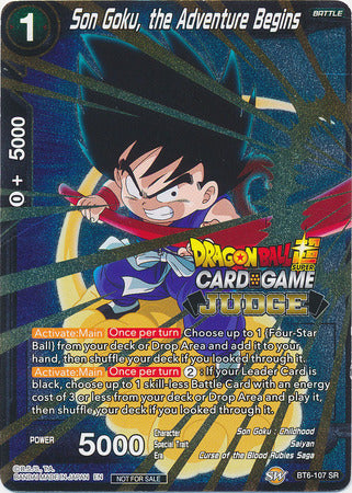 Son Goku, the Adventure Begins (BT6-107) [Judge Promotion Cards] | Nerdhalla Games