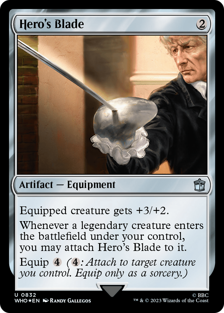 Hero's Blade (Surge Foil) [Doctor Who] | Nerdhalla Games