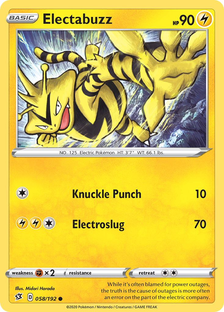 Electabuzz (058/192) [Sword & Shield: Rebel Clash] | Nerdhalla Games