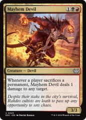 Mayhem Devil [Duskmourn: House of Horror Commander] | Nerdhalla Games