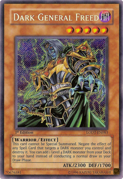 Dark General Freed [LODT-EN083] Secret Rare | Nerdhalla Games