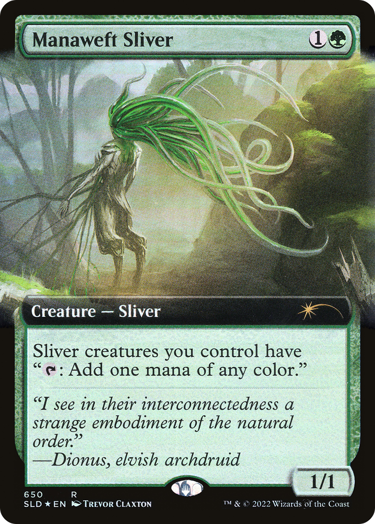 Manaweft Sliver (Extended Art) [Secret Lair Drop Promos] | Nerdhalla Games