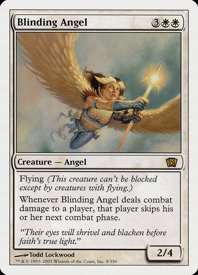 Blinding Angel (8th Edition) [Oversize Cards] | Nerdhalla Games