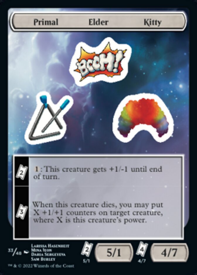 Primal Elder Kitty [Unfinity Stickers] | Nerdhalla Games