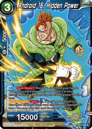 Android 16, Hidden Power (BT17-048) [Ultimate Squad] | Nerdhalla Games