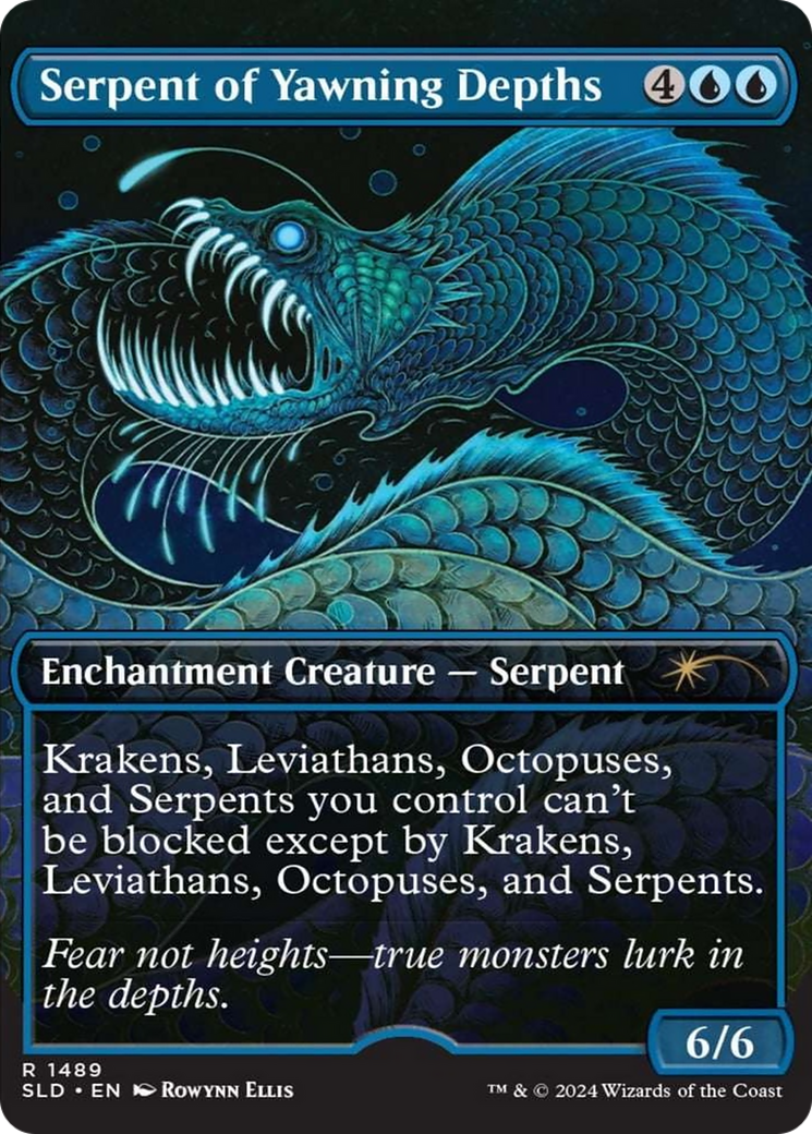 Serpent of Yawning Depths (Rainbow Foil) [Secret Lair Drop Series] | Nerdhalla Games