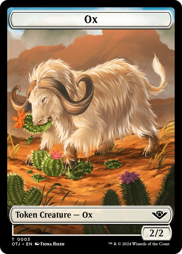 Ox // Plot Double-Sided Token [Outlaws of Thunder Junction Tokens] | Nerdhalla Games