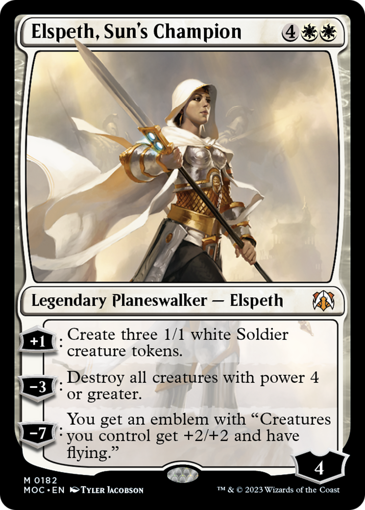 Elspeth, Sun's Champion [March of the Machine Commander] | Nerdhalla Games