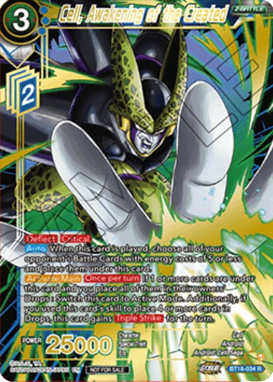 Cell, Awakening of the Created (Zenkai Cup 2022 Top 64) (BT18-034) [Tournament Promotion Cards] | Nerdhalla Games