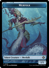 Beast // Merfolk (0003) Double-Sided Token [The Lost Caverns of Ixalan Commander Tokens] | Nerdhalla Games