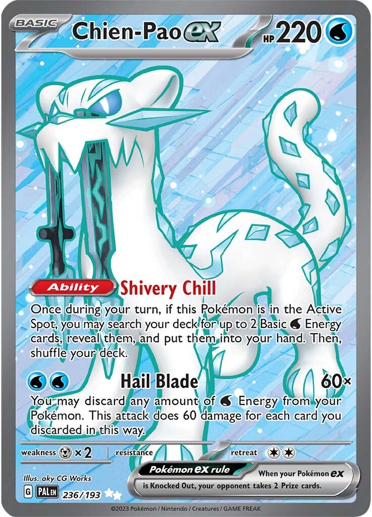 Chien-Pao ex (236/193) [Scarlet & Violet: Paldea Evolved] | Nerdhalla Games