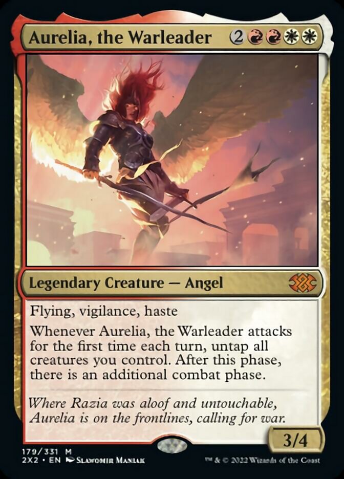 Aurelia, the Warleader [Double Masters 2022] | Nerdhalla Games