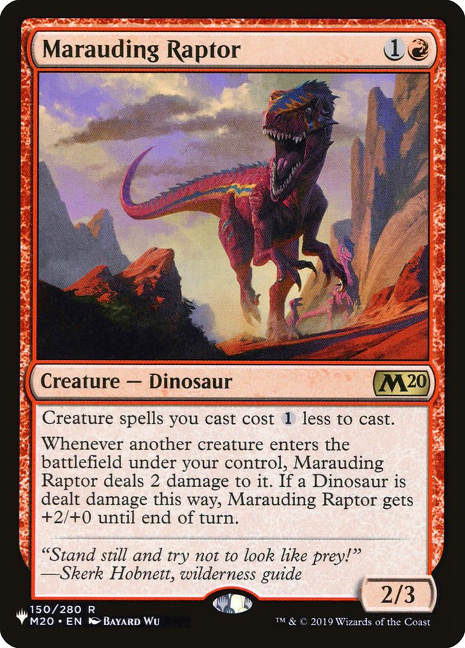 Marauding Raptor [The List] | Nerdhalla Games