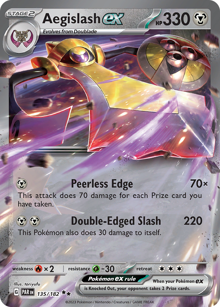 Aegislash ex (135/182) [Scarlet & Violet: Paradox Rift] | Nerdhalla Games