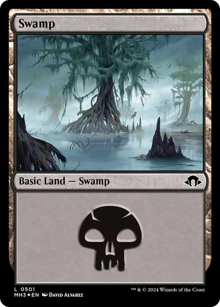 Swamp (0501) (Ripple Foil) [Modern Horizons 3] | Nerdhalla Games