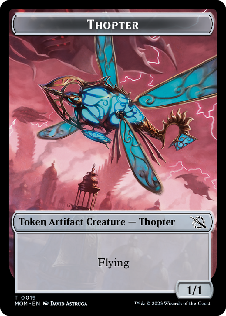 Elemental (9) // Thopter Double-Sided Token [March of the Machine Tokens] | Nerdhalla Games