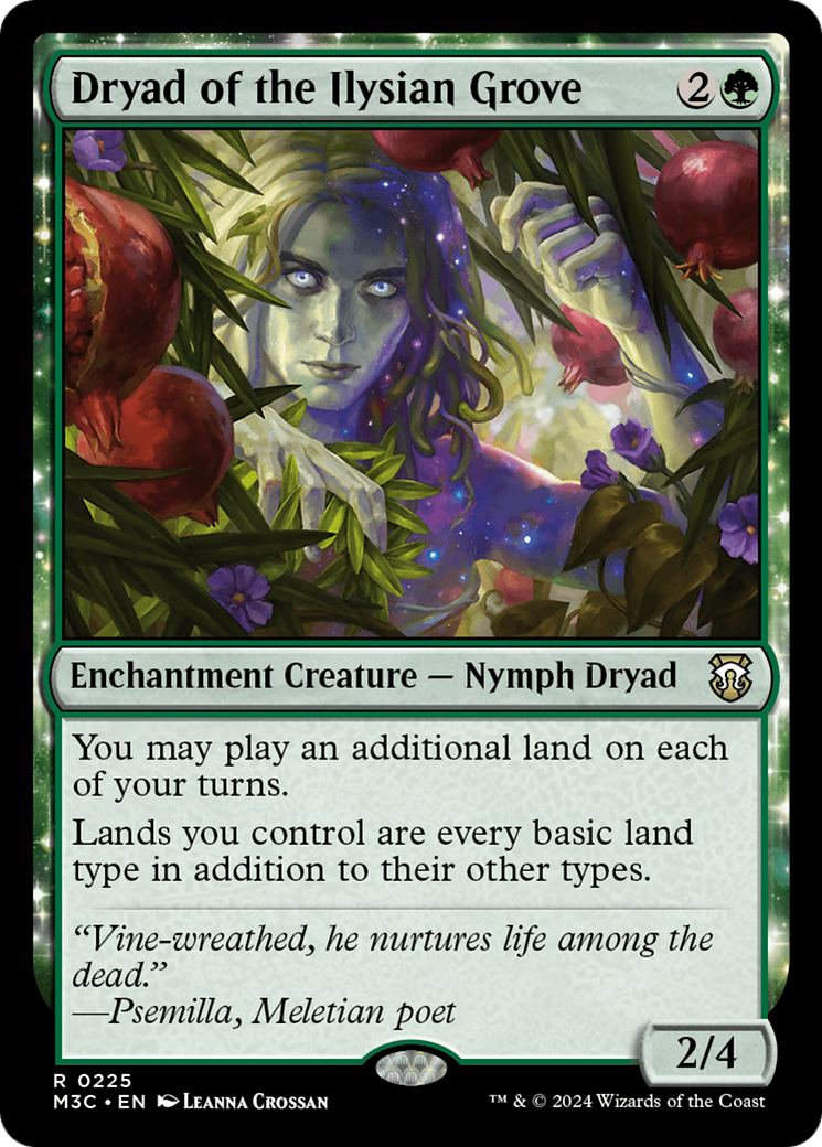 Dryad of the Ilysian Grove (Ripple Foil) [Modern Horizons 3 Commander] | Nerdhalla Games