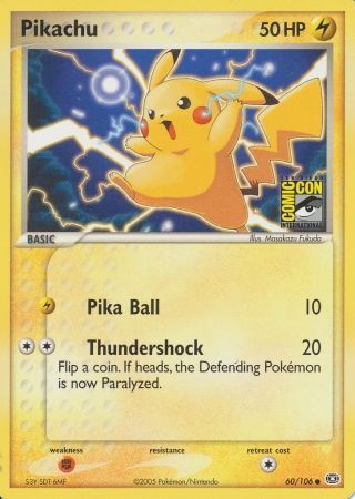 Pikachu (60/106) (2005 San Diego Comic Con) [Miscellaneous Cards] | Nerdhalla Games