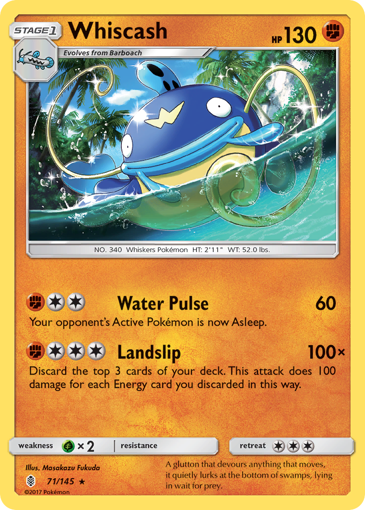 Whiscash (71/145) [Sun & Moon: Guardians Rising] | Nerdhalla Games