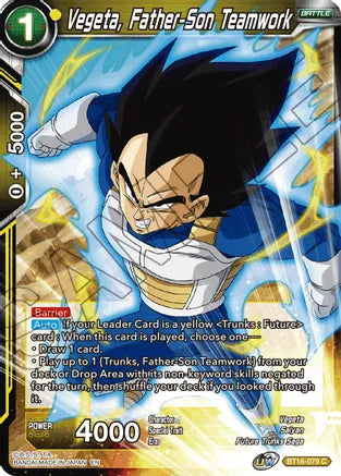 Vegeta, Father-Son Teamwork (BT16-079) [Realm of the Gods] | Nerdhalla Games