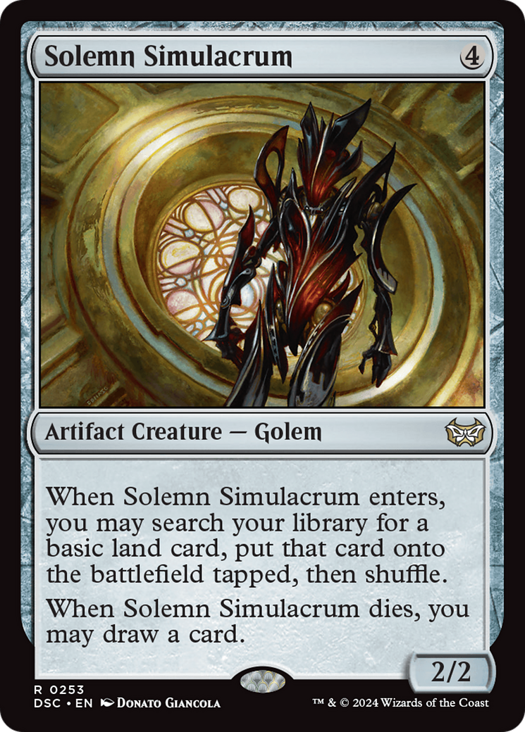 Solemn Simulacrum [Duskmourn: House of Horror Commander] | Nerdhalla Games