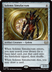 Solemn Simulacrum [Duskmourn: House of Horror Commander] | Nerdhalla Games