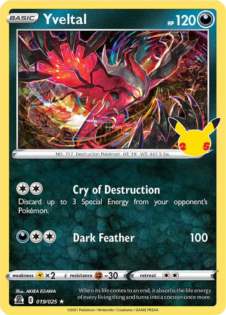 Yveltal (019/025) [Celebrations: 25th Anniversary] | Nerdhalla Games