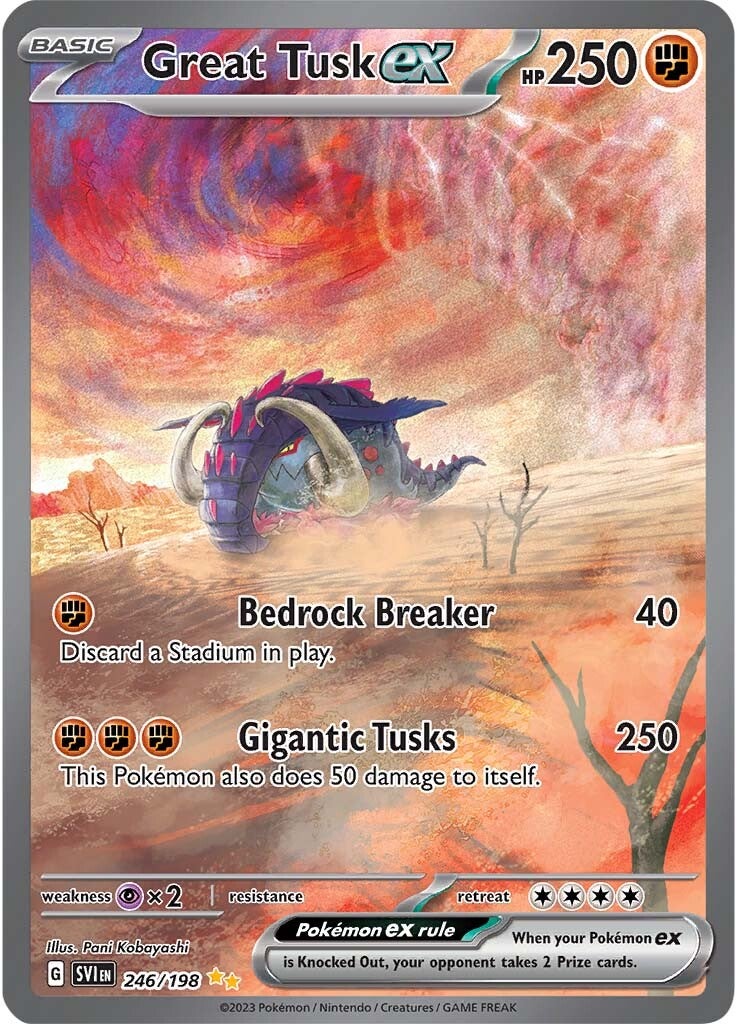 Great Tusk ex (246/198) [Scarlet & Violet: Base Set] | Nerdhalla Games