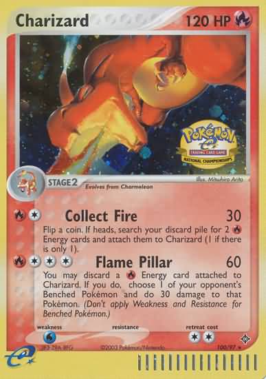 Charizard (100/97) (National Championship 2004) [League & Championship Cards] | Nerdhalla Games