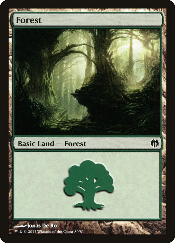 Forest (80) [Duel Decks: Heroes vs. Monsters] | Nerdhalla Games