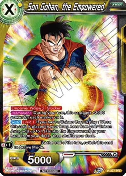 Son Gohan, the Empowered (P-377) [Promotion Cards] | Nerdhalla Games