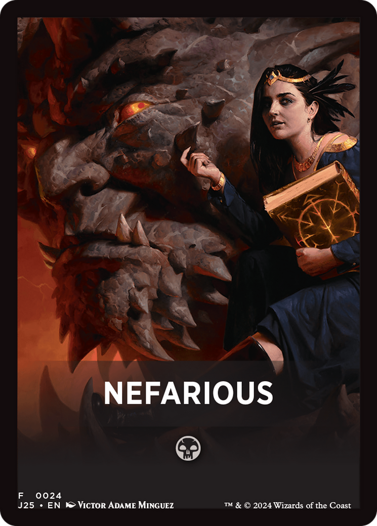 Nefarious Theme Card [Foundations Jumpstart Front Cards] | Nerdhalla Games