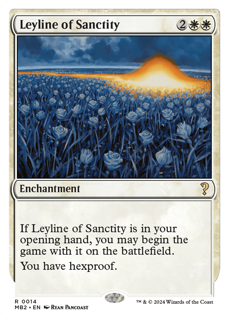 Leyline of Sanctity (White Border) [Mystery Booster 2] | Nerdhalla Games